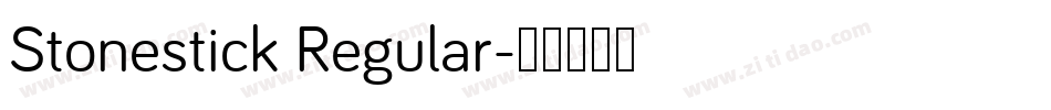 Stonestick Regular字体转换